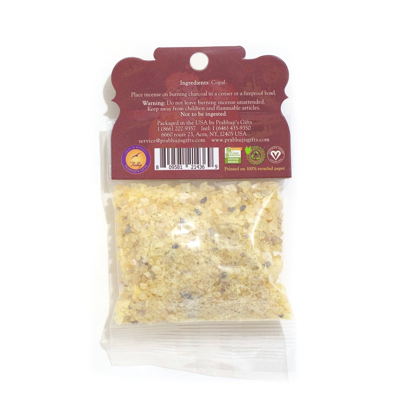 Prabhujis Copal Resin Incense