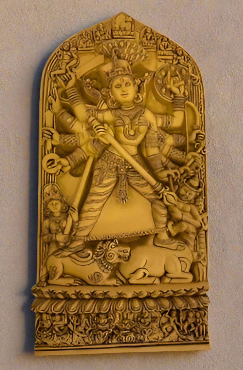 Durga victory plaque