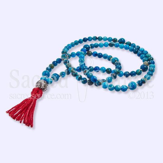 Blue Lace Agate Full Mala