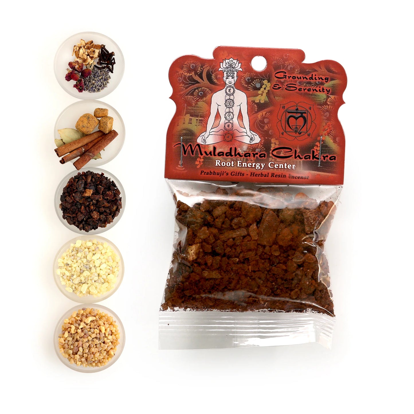 Prabhujis Root Chakra Resin Incense