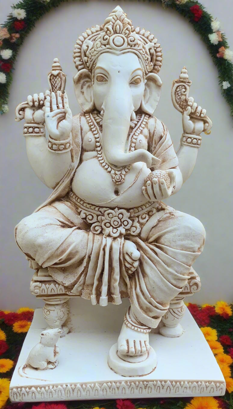 Rose Ganesh Statue