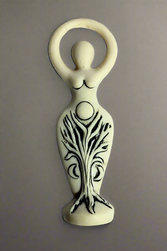 Spiral Goddess Magnet Tree Side