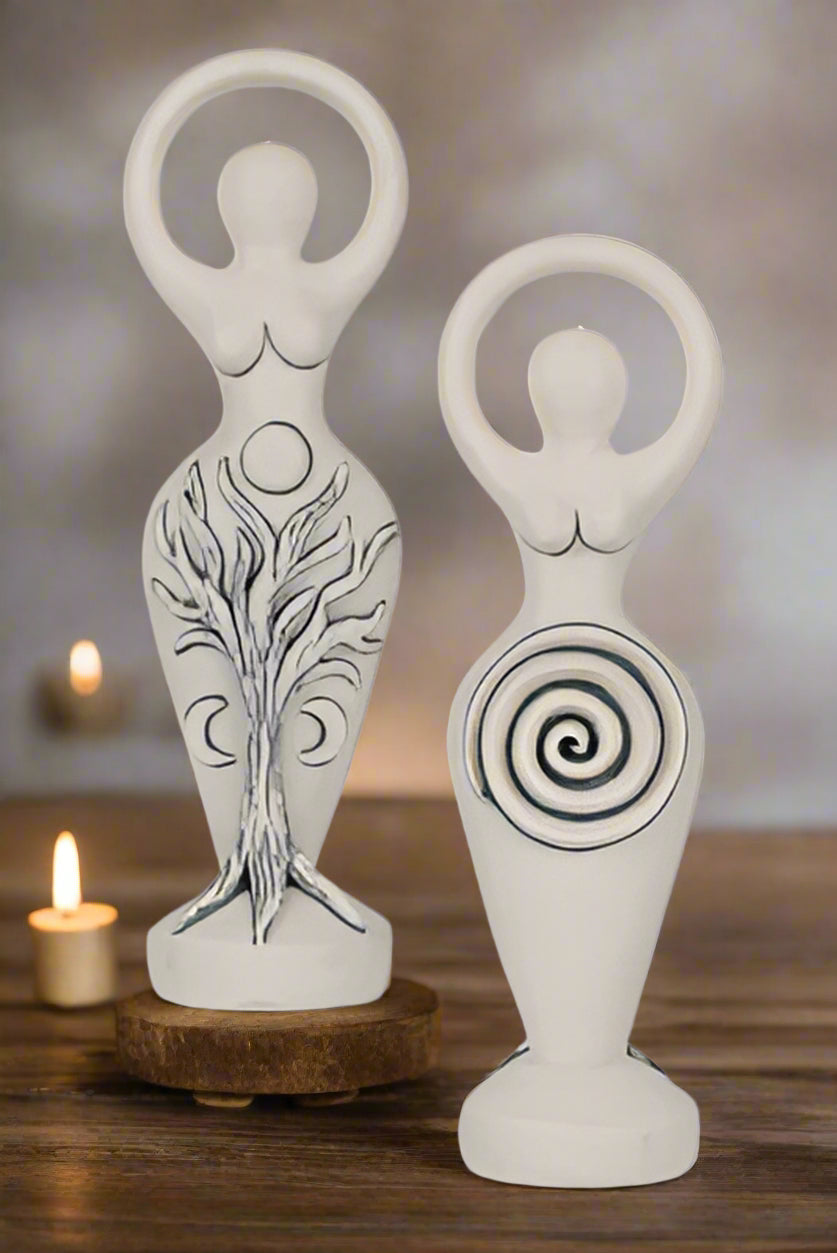 Spiral Goddess statue Abby Willowroot