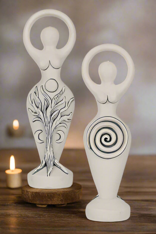 Spiral Goddess statue Abby Willowroot