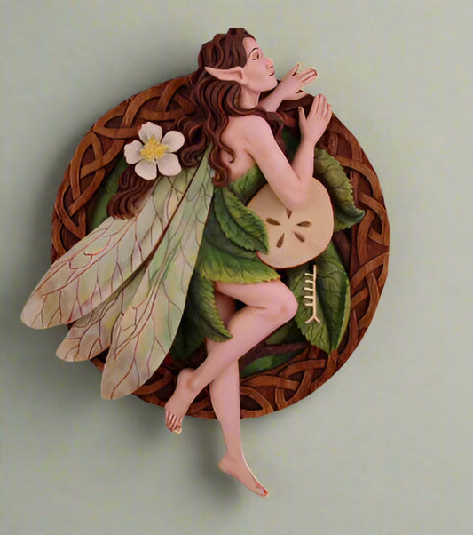 Apple Tree Fairy plaque Mickie Mueller