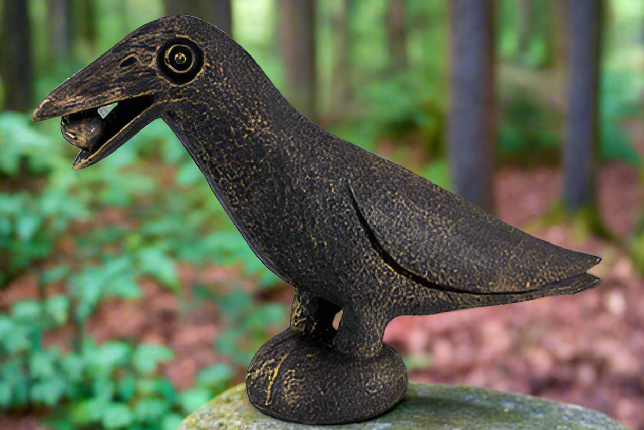 Black Raven Crow Oracle statue