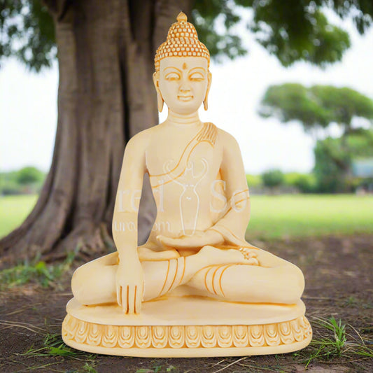 buddha statue earth witness mudra