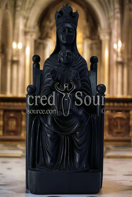 Black Madonna child Sous Terre icon statue