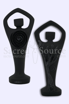 Black Spiral God statue Abby Willowroot
