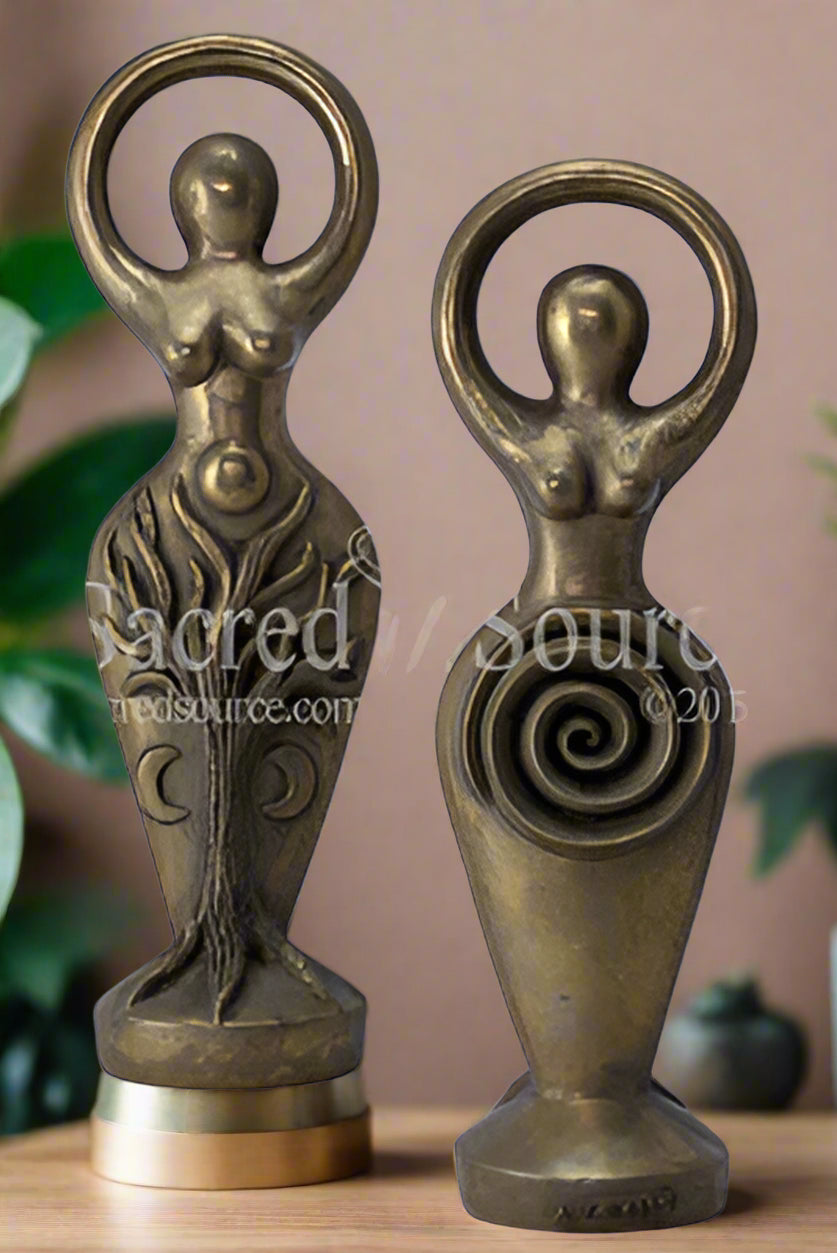 Spiral Goddess statue Abby Willowroot