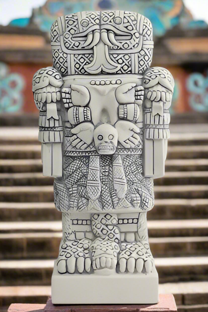 Coatlique Aztec Mayan Snake Goddess Statue