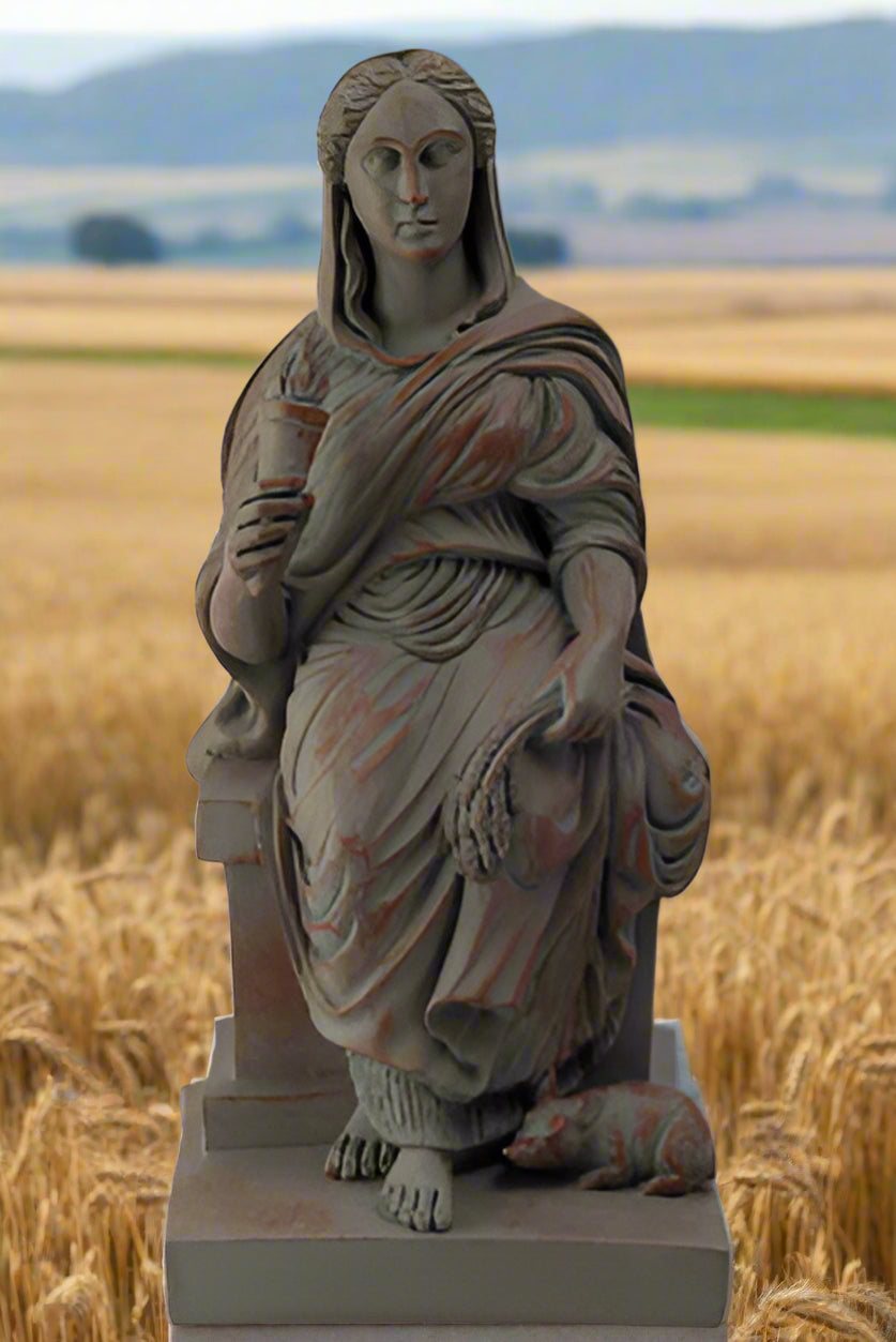 Demeter Ceres Greek Roman Grain Goddess statue