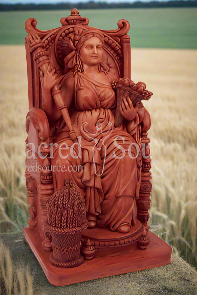 Greek Roman Goddess Ceres Demeter Fortuna statue
