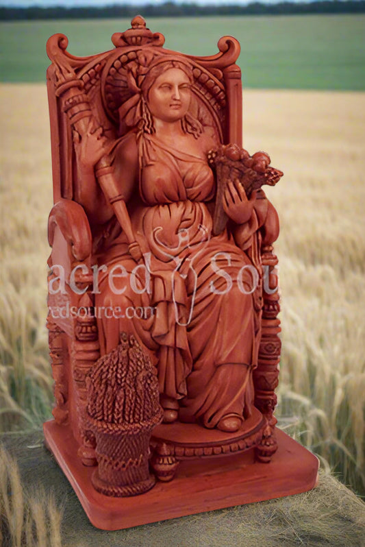 Greek Roman Goddess Ceres Demeter Fortuna statue