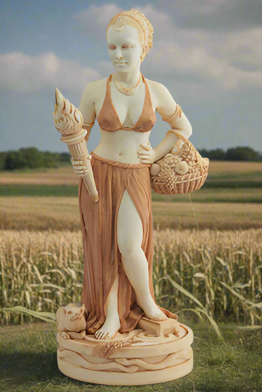 Demeter Ceres Greek Roman Grain Goddess statue