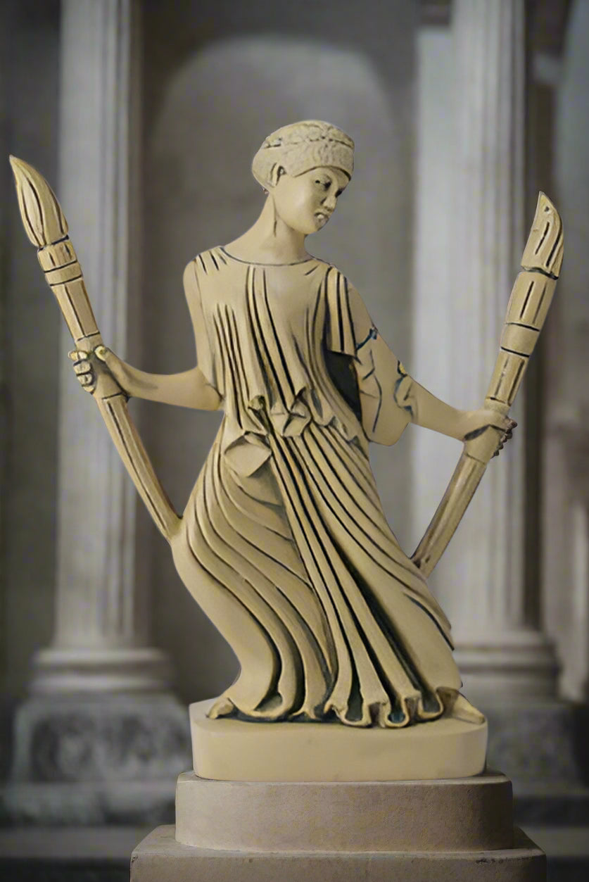 Hecate Torches Greek Roman statue