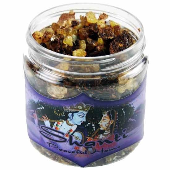 Shanti - Peaceful Home Resin Incense 2.4 oz Jar