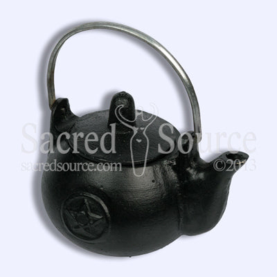 Cast Iron Pentacle Tea Pot