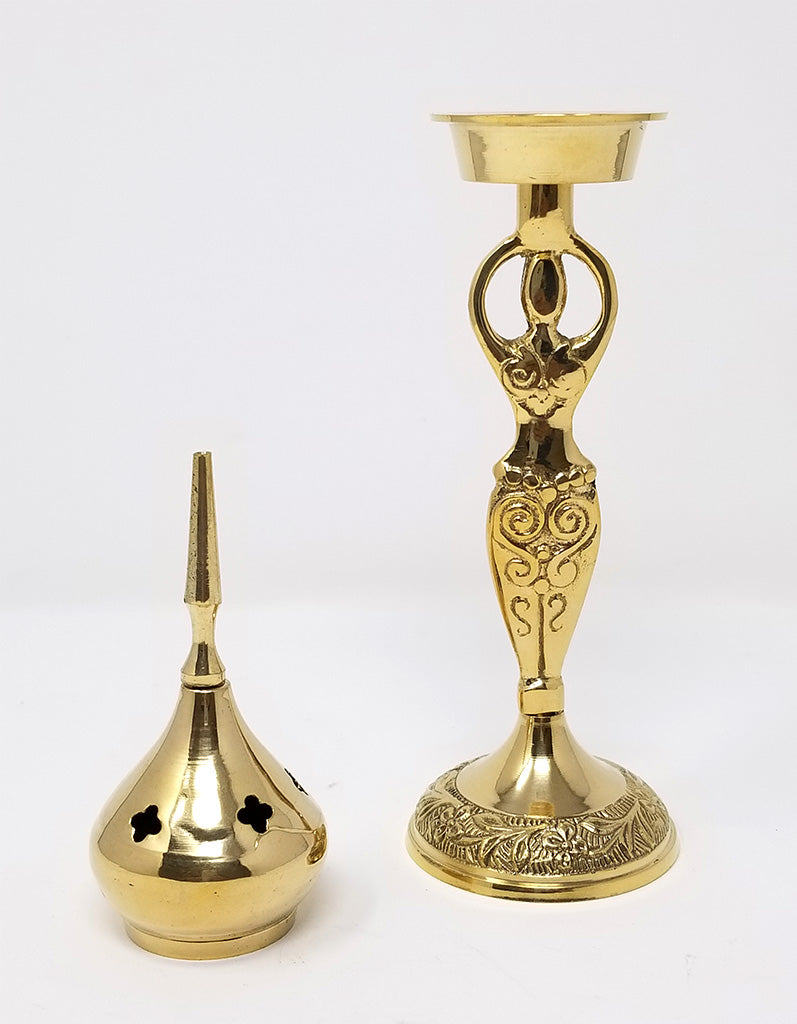 Goddess Brass cone Burner 9 in.
