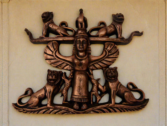 Lady Beasts Goddess Anahita plaque