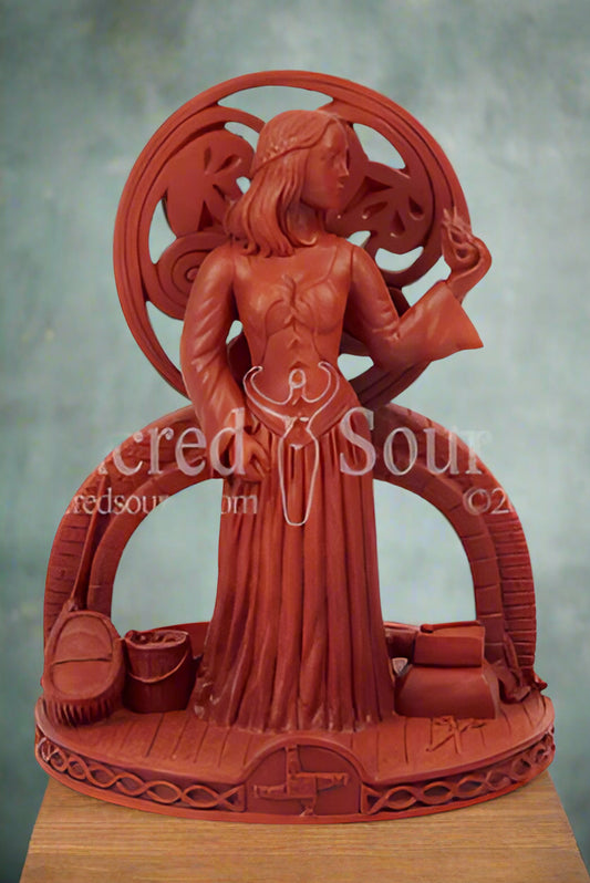 Small Brigit Candle Shrine by Mickie Mueller