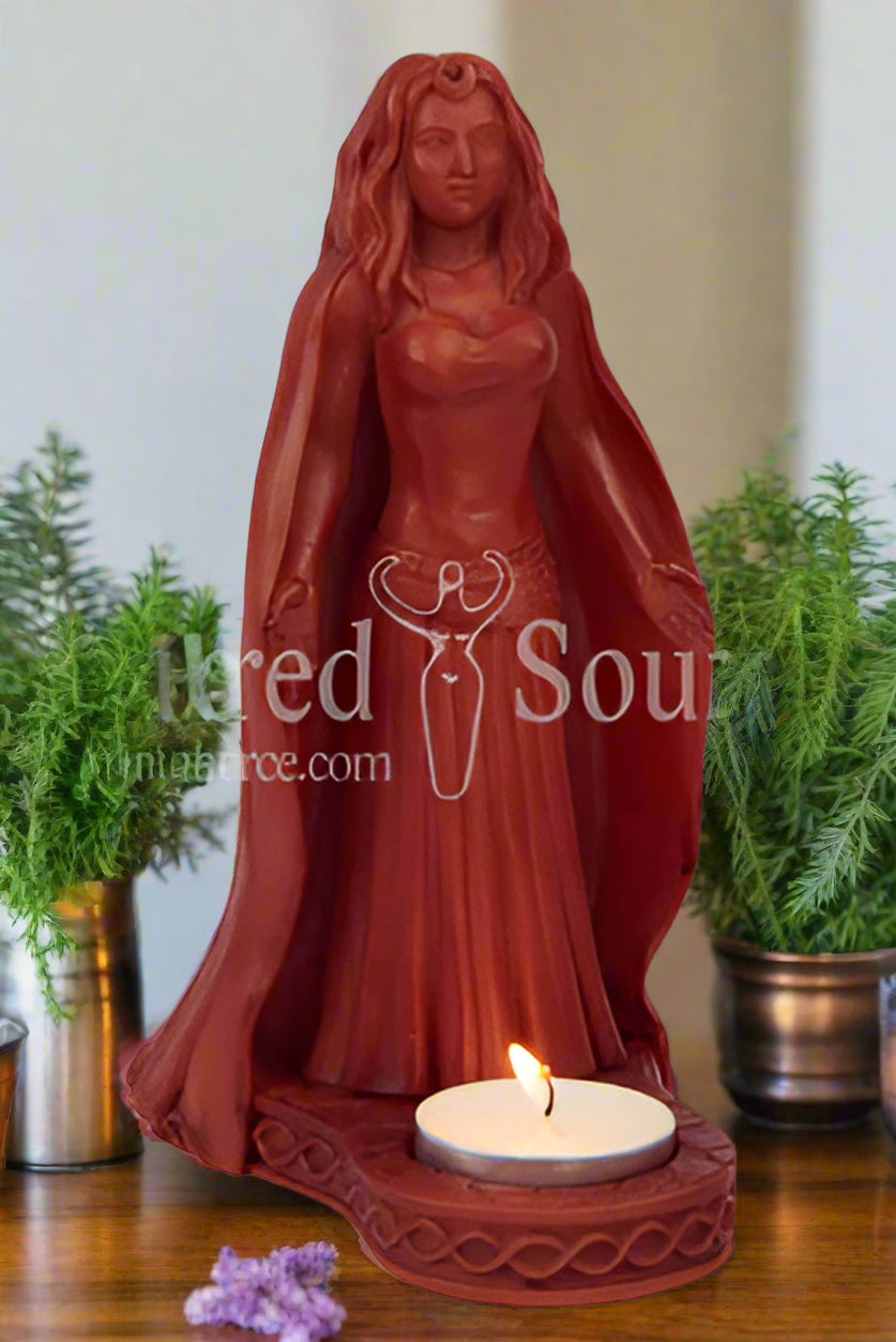 Wiccan Pagan Moon Goddess altar statue Mickie Mueller