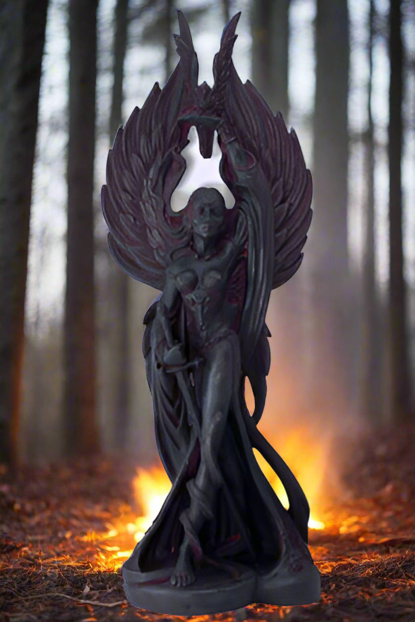 Morrigan Celtic Warrior Goddess statue Maxine Miller