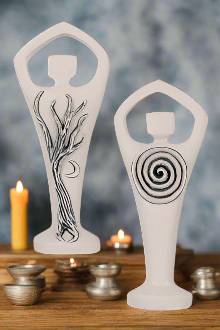 Spiral Lord God statue Abby Willowroot