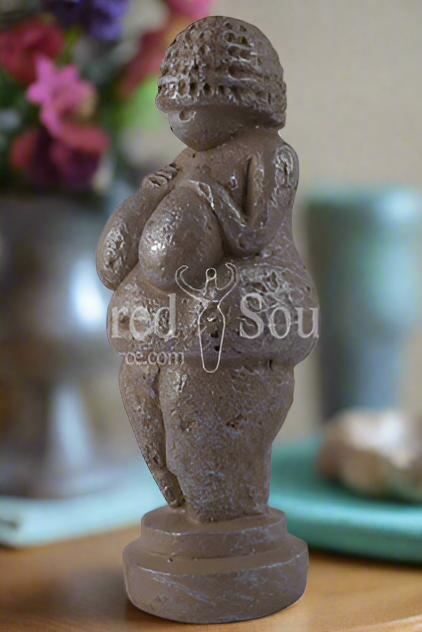Willendorf Neolithic Stone Age Mother Goddess mini statue