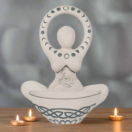 Goddess Offering Bowl statue Abby Willowroot