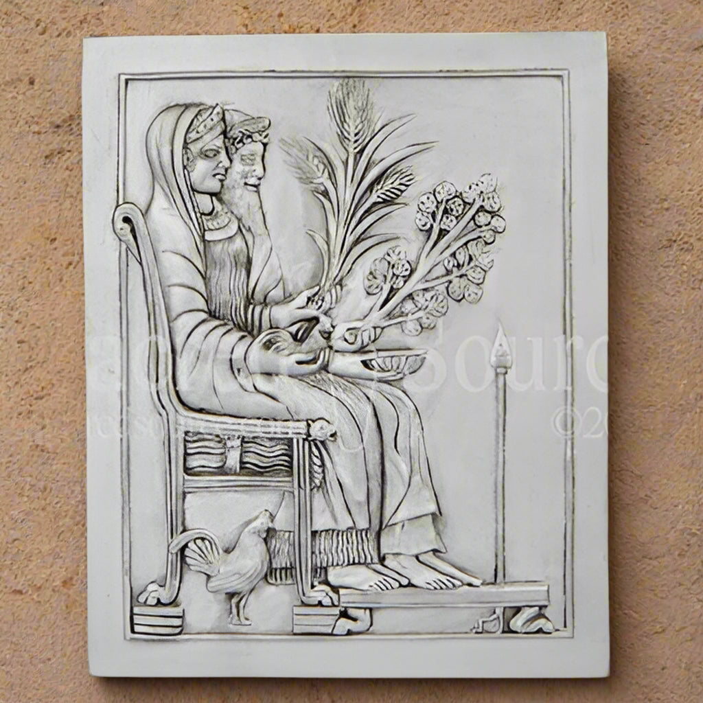 Persephone Hades Greek Roman Goddess God plaque