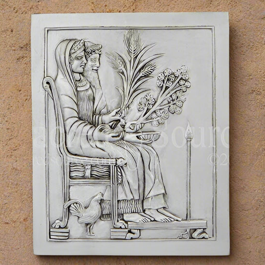 Persephone Hades Greek Roman Goddess God plaque