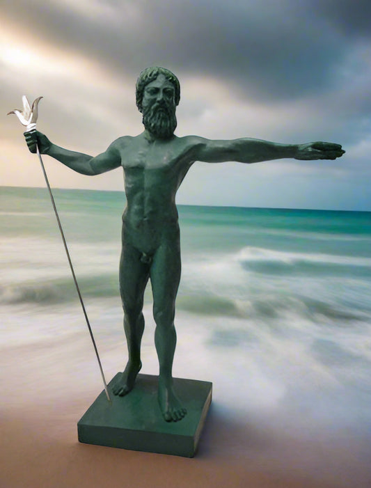 Poseidon Neptune Greek Roman Sea God statue