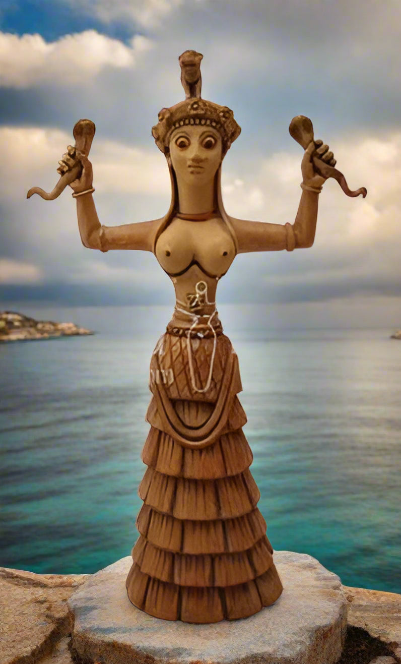 Serpent Goddess Minoan Crete statue