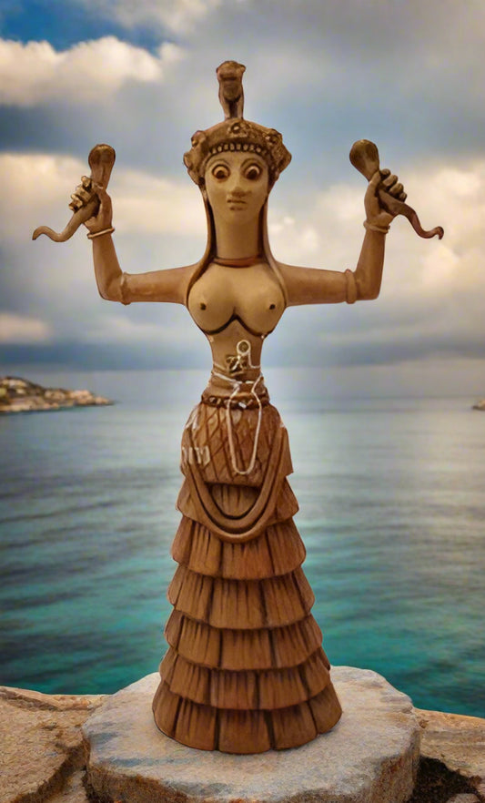 Serpent Goddess Minoan Crete statue