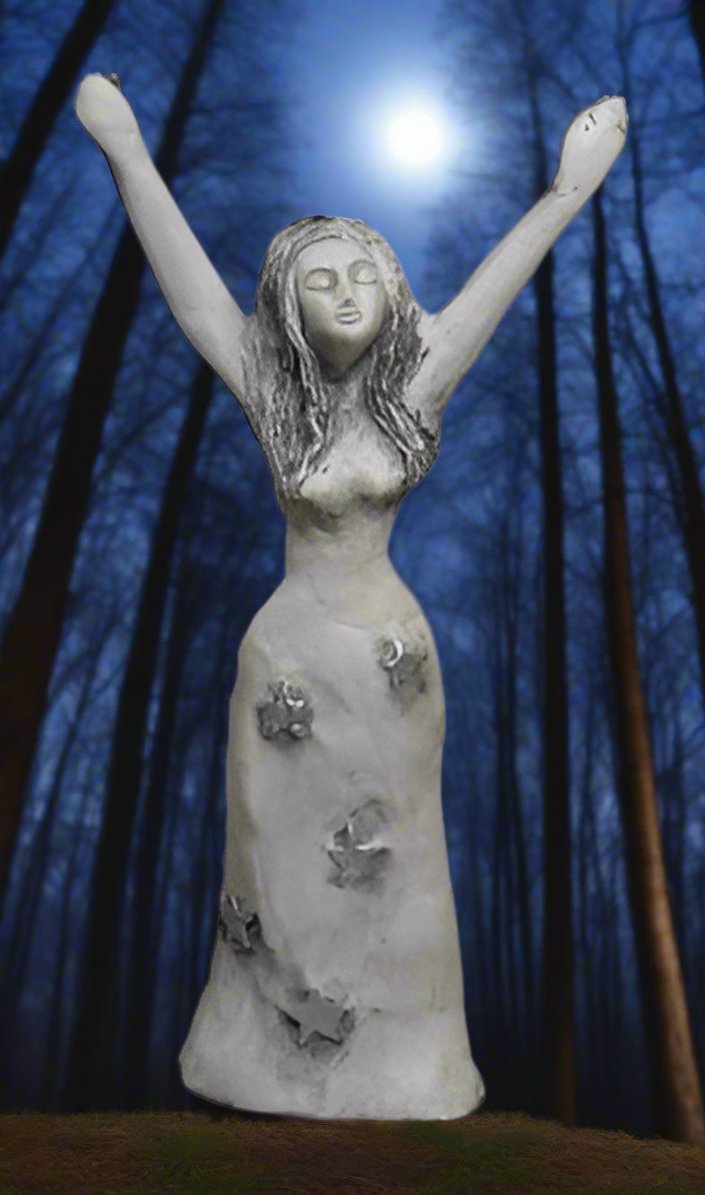 Star Goddess Wiccan Pagan Priestess statue Abby Willowroot