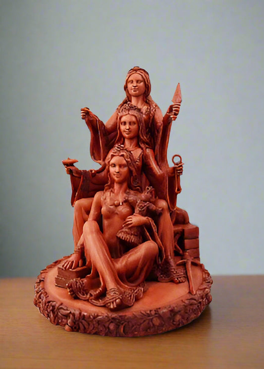Celtic Brigit Triple Goddess statue