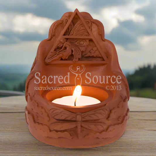 Air Element altar votive candleholder Mickie Mueller