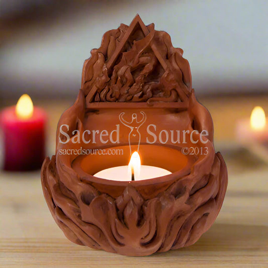 Fire Element Sacred Altar candlehold Mickie Mueller