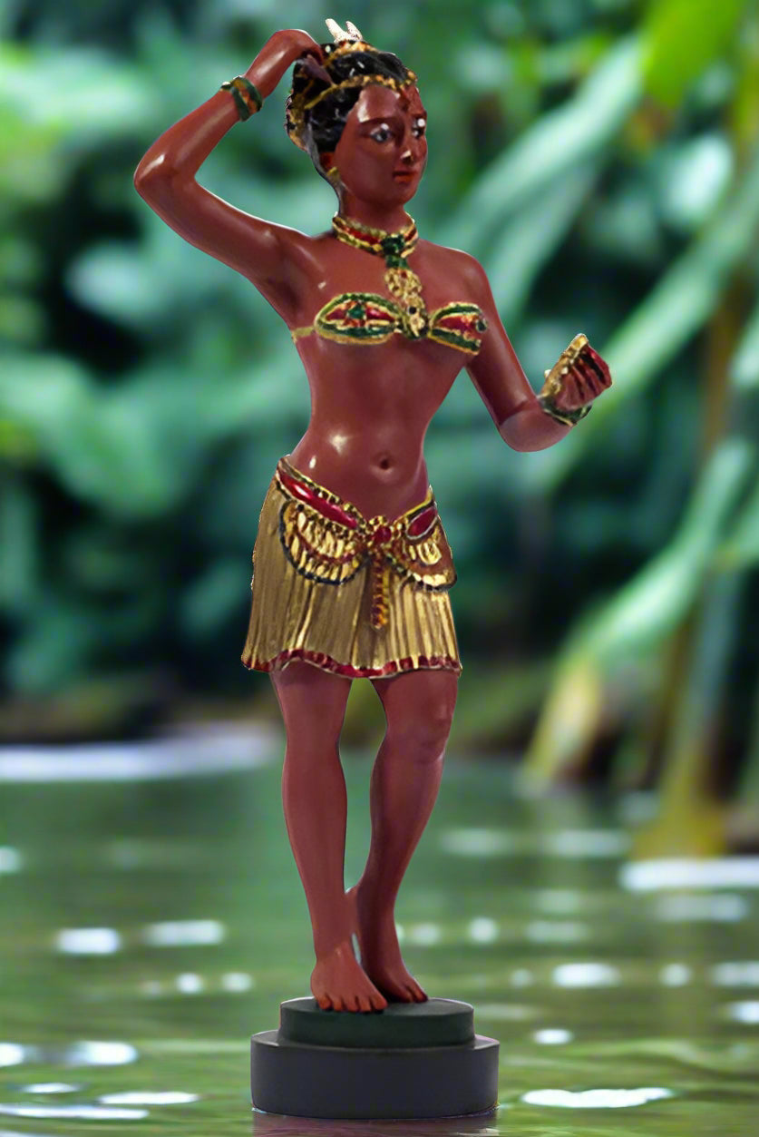Young Oshun Orisa African Goddess Statue