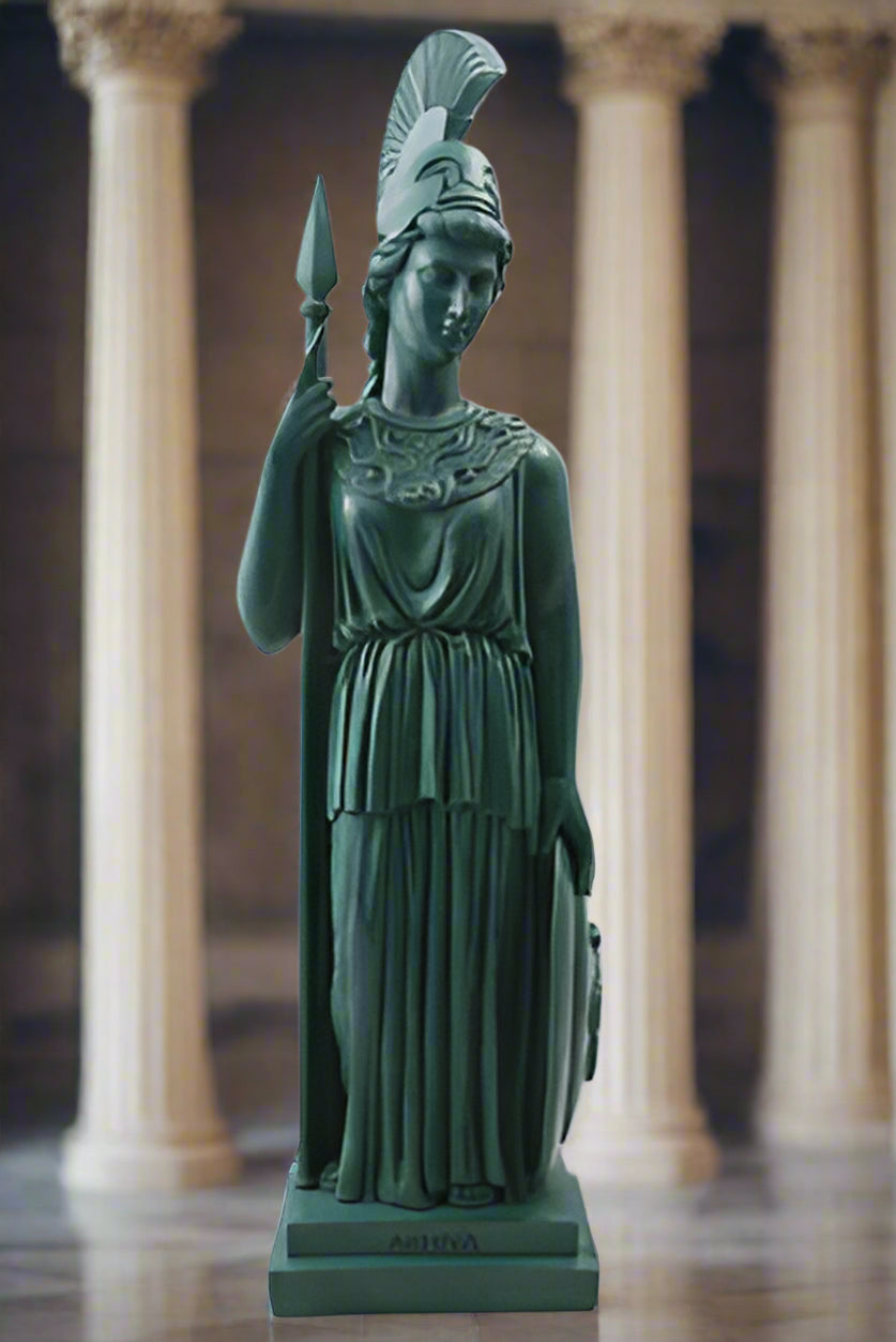 Athena Greek Wisdom Goddess Statue