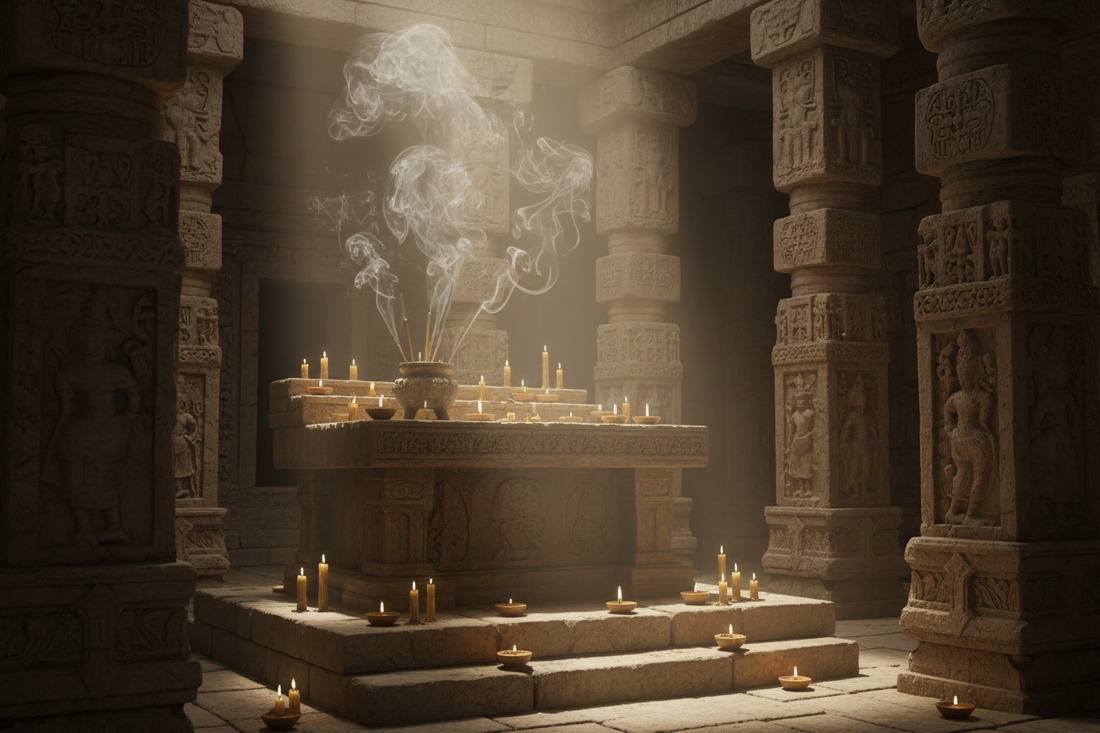 Temple Incense burning