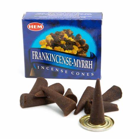 HEM Frankincense and Myrrh Incense Cones