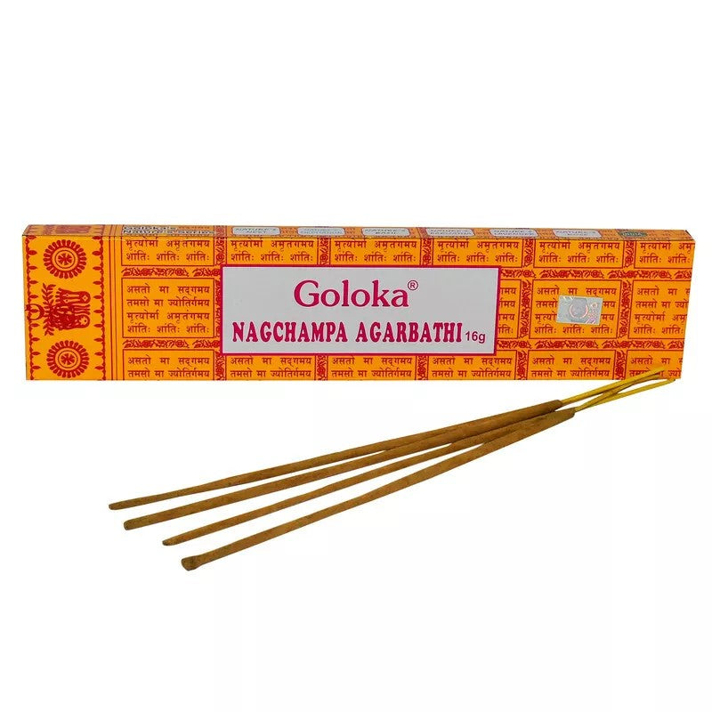 Incenso Nag Champa Agarbathi - Goloka - 16g - Empório de Ayurved Incenso Nag Champa Agarbathi - Goloka - 16g - Empório de Ayurved