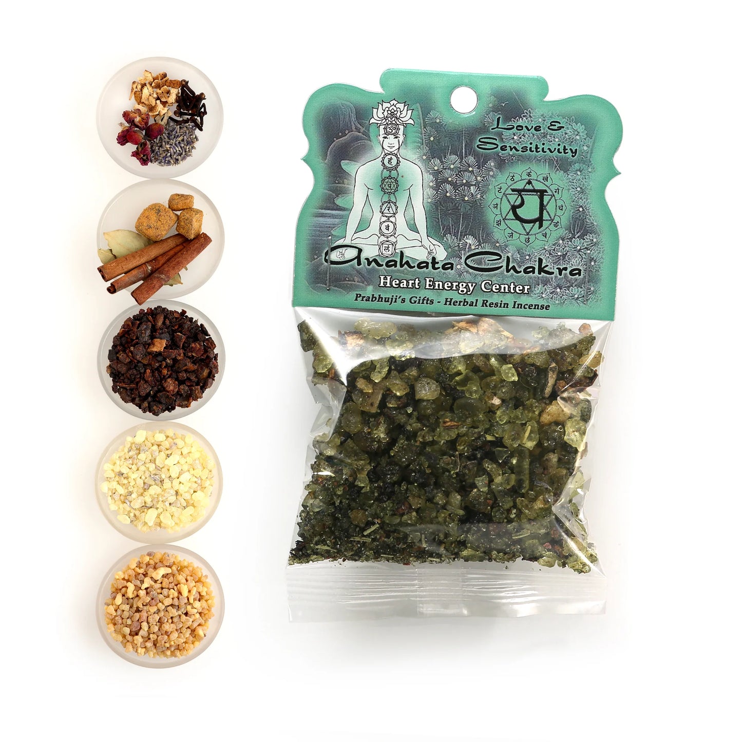 Prabhujis Heart Chakra Resin Incense