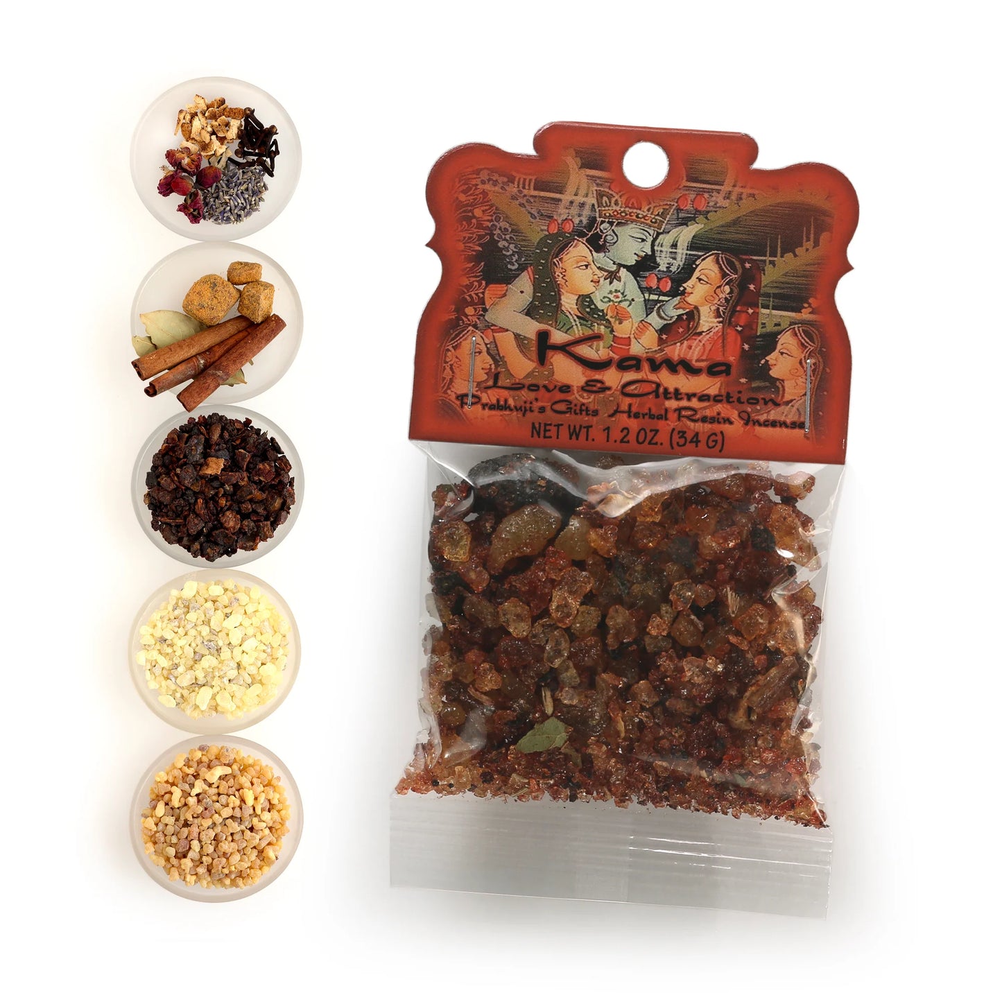 Prabhujis Kama Love and Attraction Resin Incense