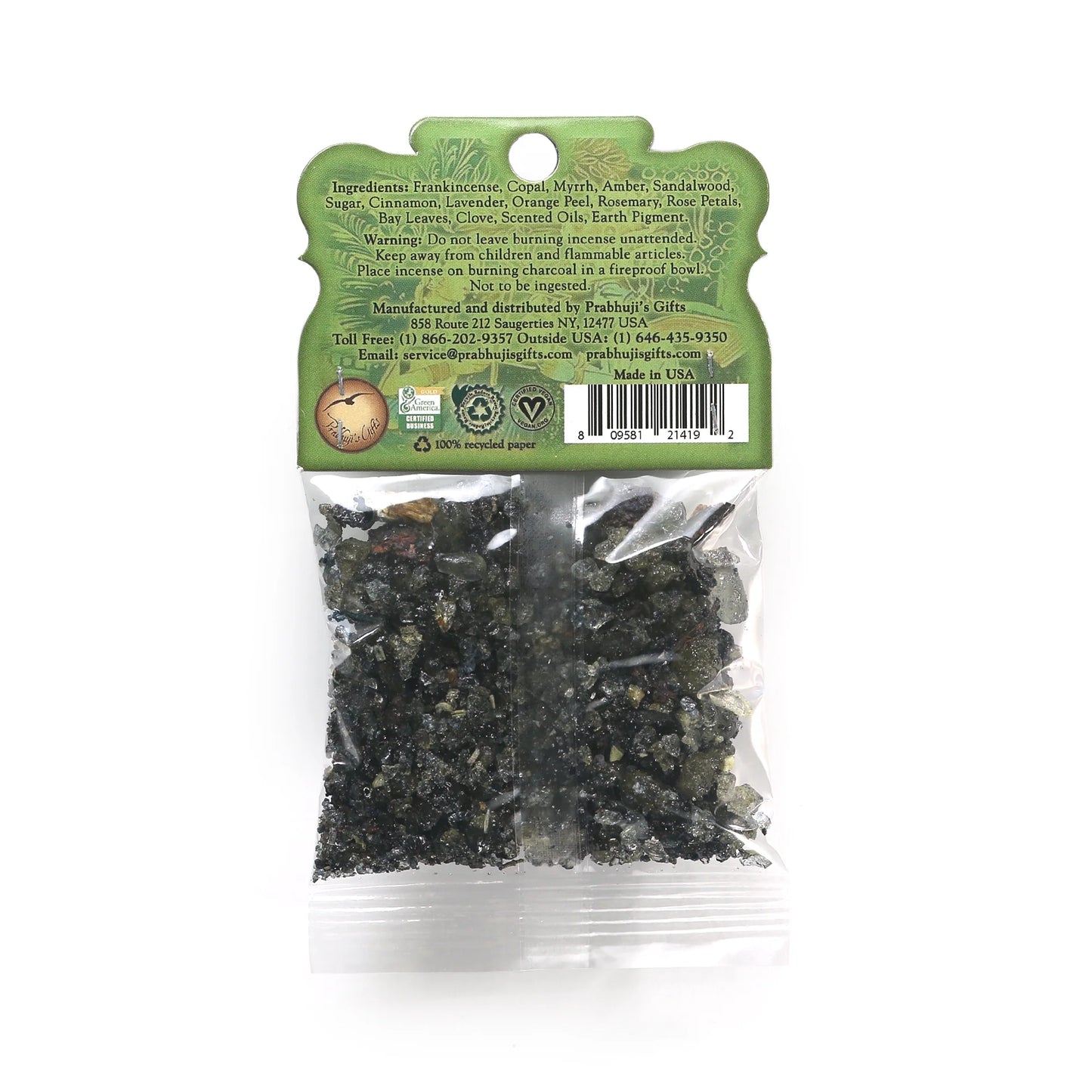 Prabhujis Lakshmi Money and Prosperity Resin Incense