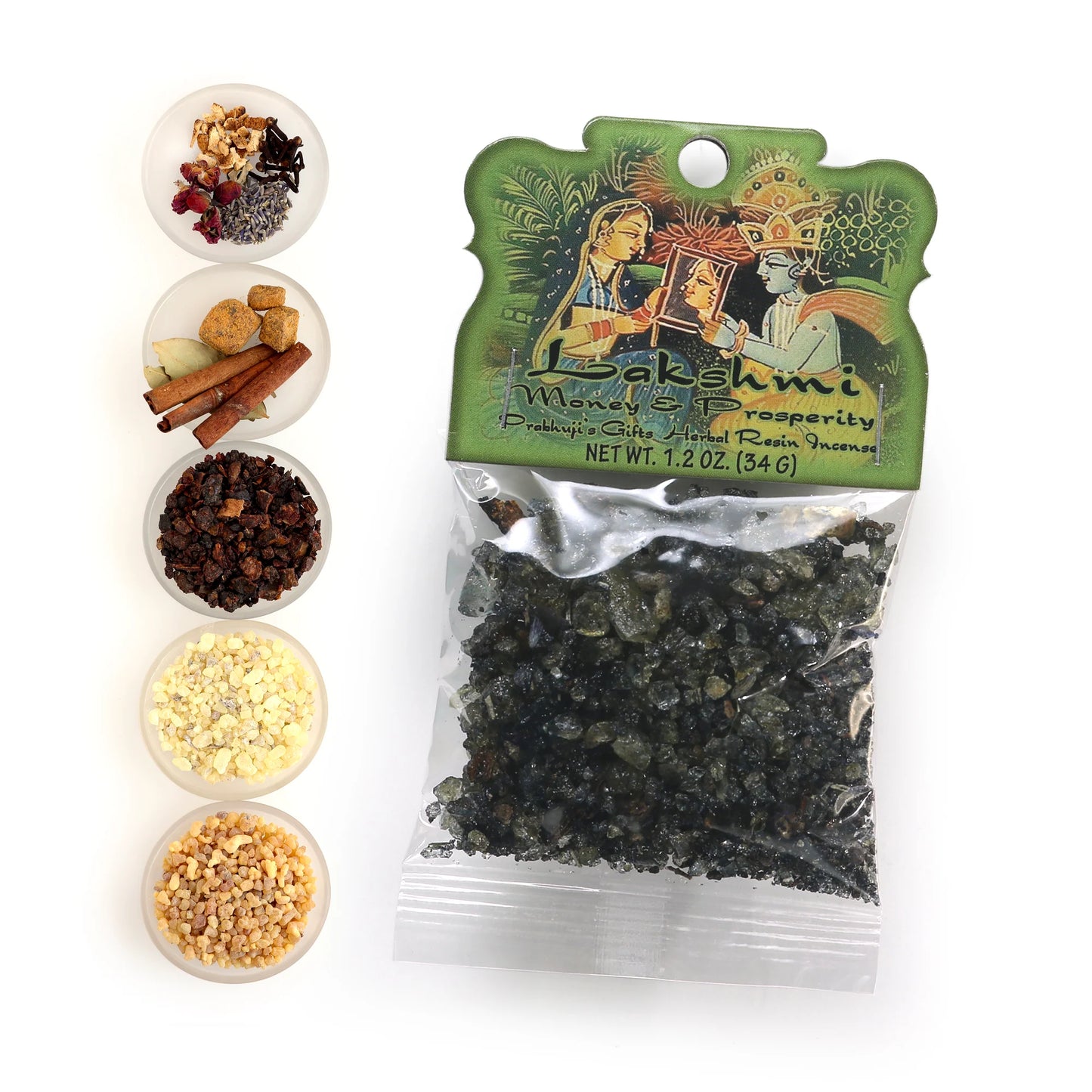 Prabhujis Lakshmi Money and Prosperity Resin Incense
