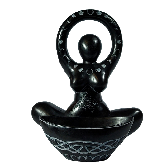 Black Offering Bowl Goddess