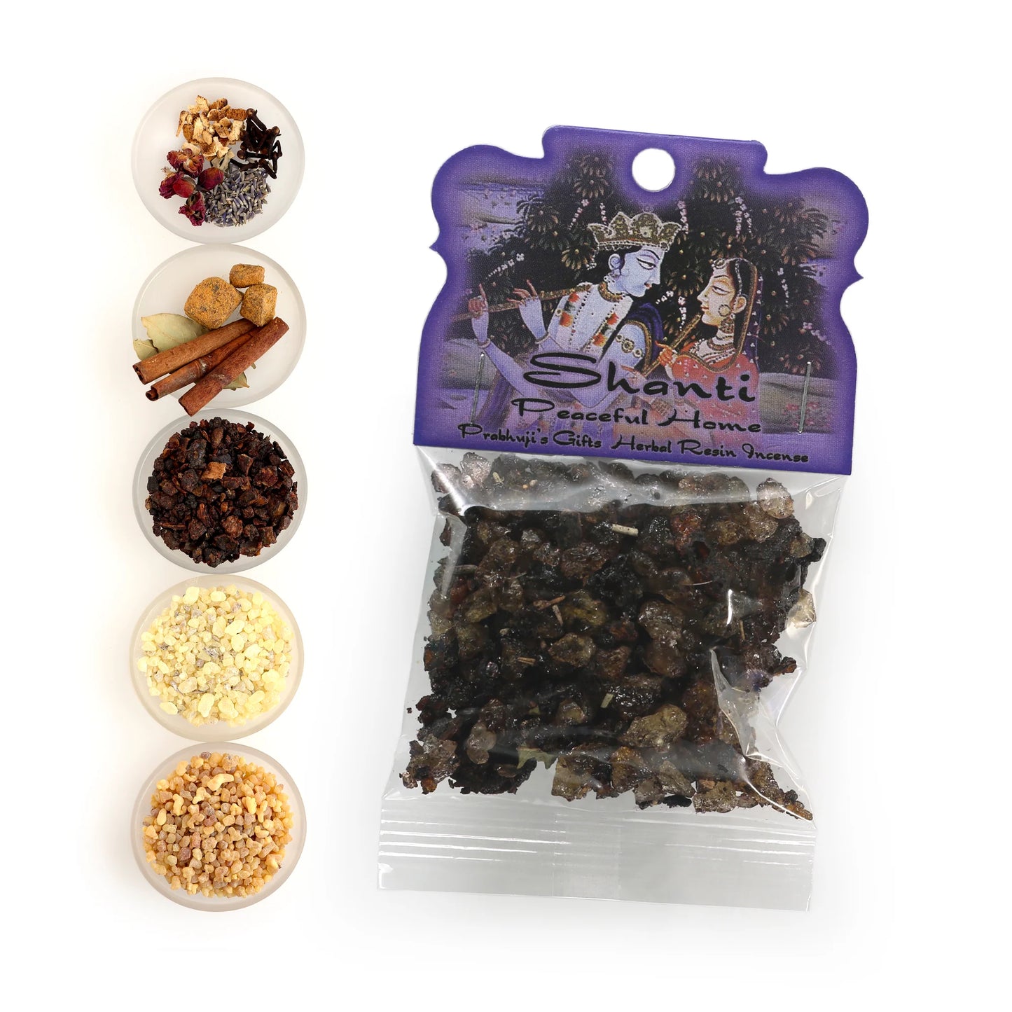 Prabhujis Shanti Peaceful Home Resin Incense